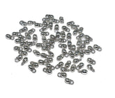 Silver ball dangle charms beads latkan jhumki/Necklace and Bangle metal beads for Jewellery Making. LOOP-016